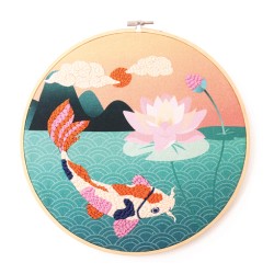 Kit Punch Needle - Carpe Koï ø25cm