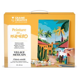 Peinture par numéro 30x40cm - Village mexicain
