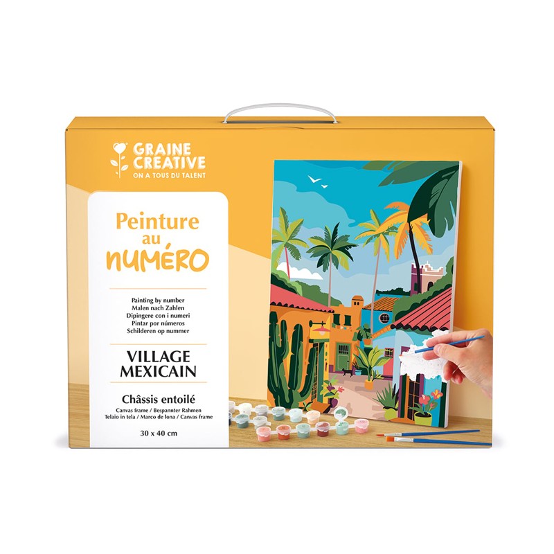 Peinture par numéro 30x40cm - Village mexicain