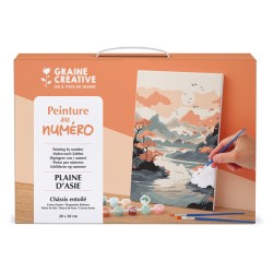 Peinture par numéro 20x30cm - Plaine d'Asie
