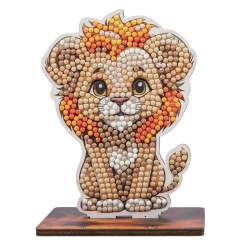 Kit figurine à diamanter Crystal Art - Collection safari, Lion