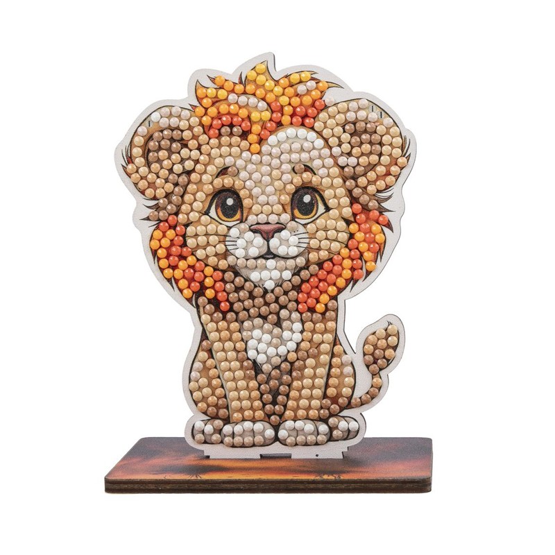 Kit figurine à diamanter Crystal Art - Collection safari, Lion