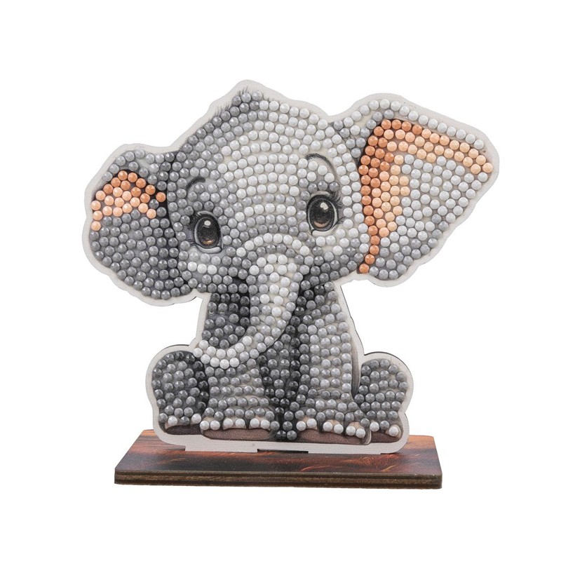 Kit figurine à diamanter Crystal Art - Collection safari, Eléphant