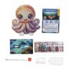 Kit figurine à diamanter Crystal Art - Collection océan, Octopus