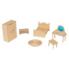 Set de 6 miniatures Chambre en papier mâché