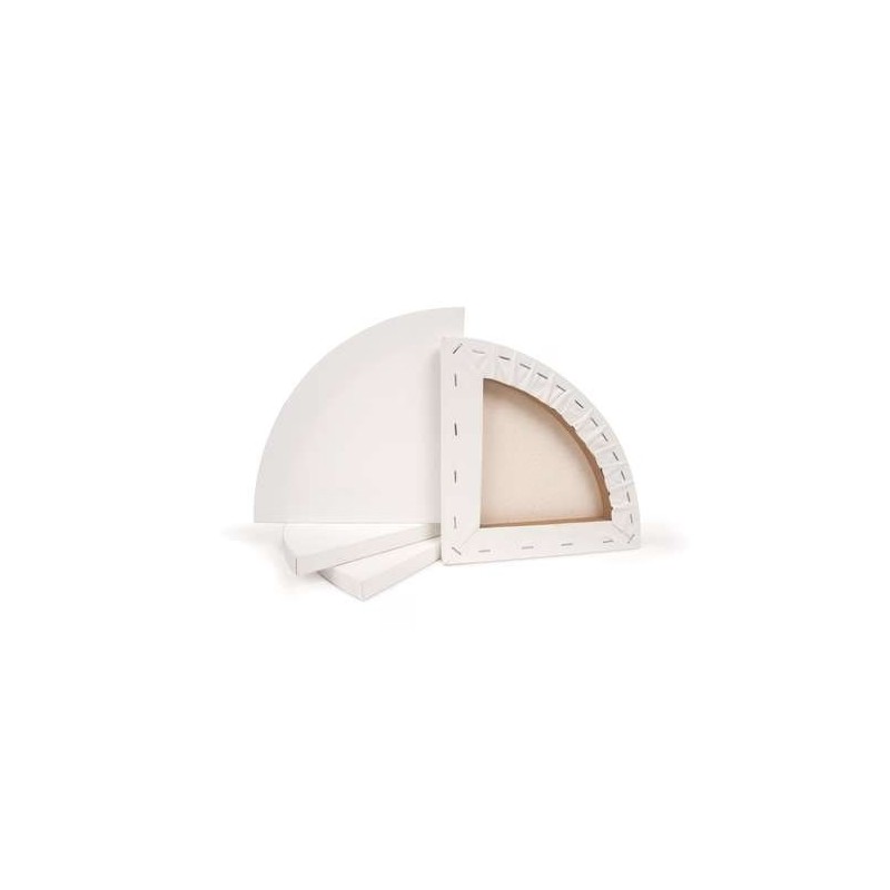 Châssis 1/4 de cercle en toile coton moyen
