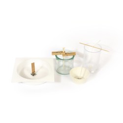 Mèche de bougie d'extérieur ø6mm x 1m + cale mèche