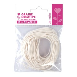 Mèche de bougie sans parafine x 10m