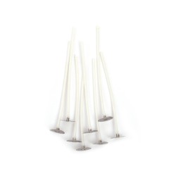 Mèches de bougie sur pieds 10cm x8pcs