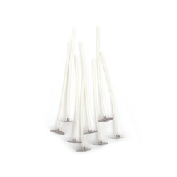 Mèches de bougie sur pieds 10cm x8pcs