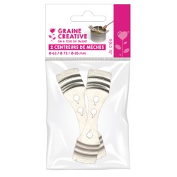 Centreurs de mèches à bougie en métal x2pcs