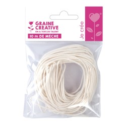 Mèche de bougie sans paraffine x 10m