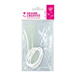 Mèche de bougie d'extérieur ø6mm x 1m + cale mèche