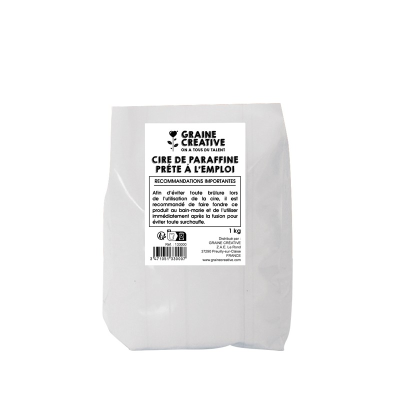 Cire de paraffine prête à l'emploi, sachet de 1kg