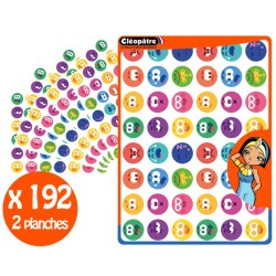 Gommettes Emotions x192 pcs 