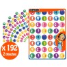 Gommettes Emotions x192 pcs 