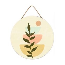 Peinture par numéros "Plante 2" sur disque bois