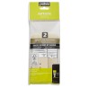 Pochette de 2 splaters manche court en soie beau blanc