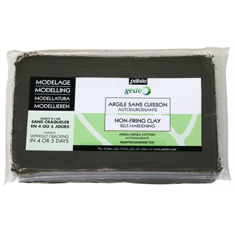Argile autodurcissante gris béton, pain 1.5kg
