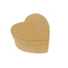 Set de 10 mini-boîtes Coeur en papier maché