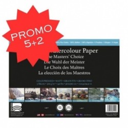 Papier aquarelle BaoHong Masters 300 g/m², 5 fls +2 fls offertes 56x76 cm