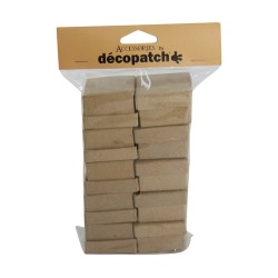 Set de 10 mini-boîtes carrées en papier maché