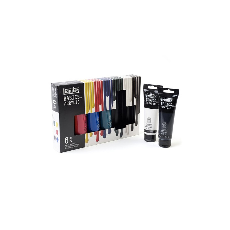 Set acrylique Basics Liquitex, tubes 22 ml
