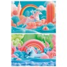 Puzzle Junior 2x48 pièces - Licornes magiques