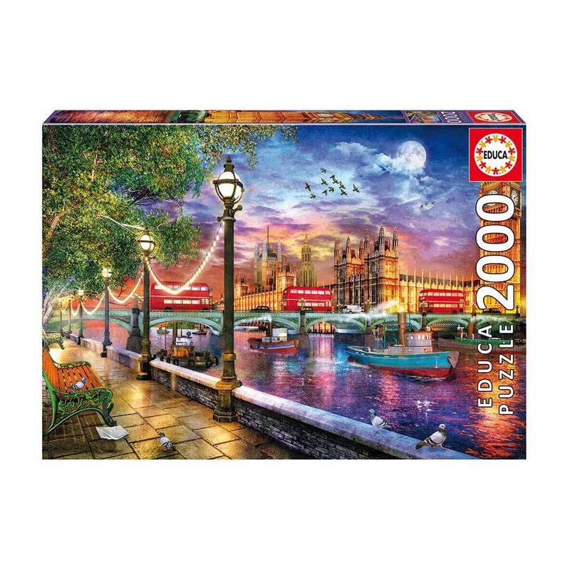 Puzzle 2000 pièces - Londres au coucher du soleil