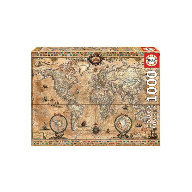Puzzle 1000 pièces - Mappemonde
