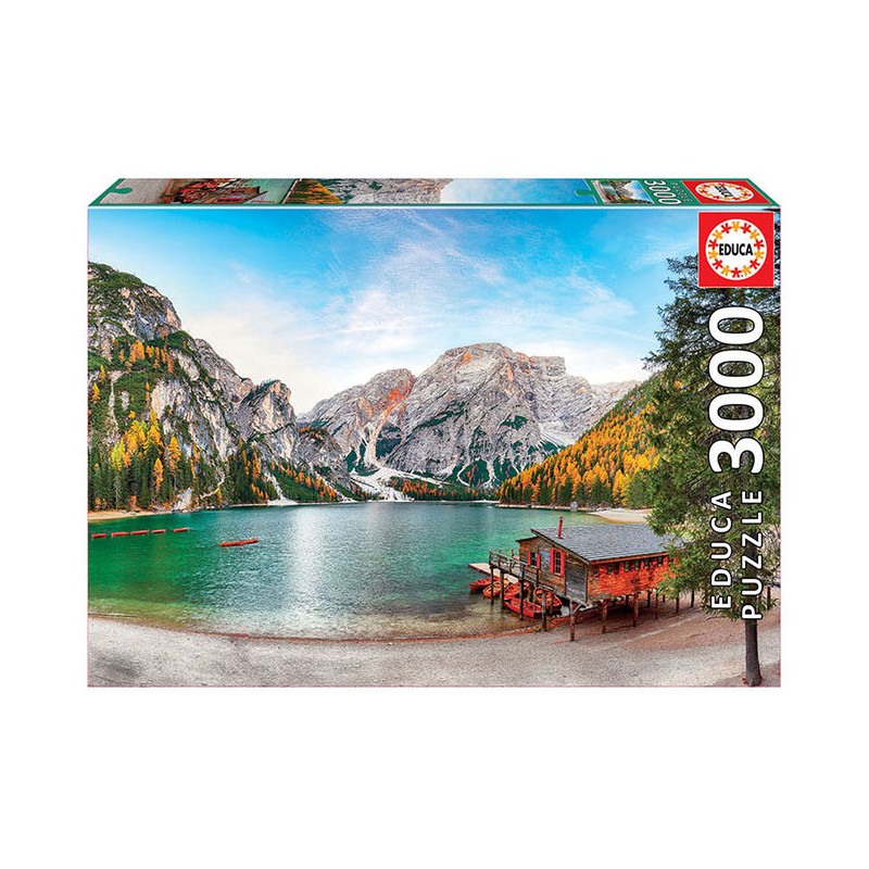 Puzzle 3000 pièces - Lac Braies en automne