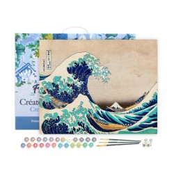Peinture par numéros La Grande Vague de Kanagawa sur châssis 40x50 cm