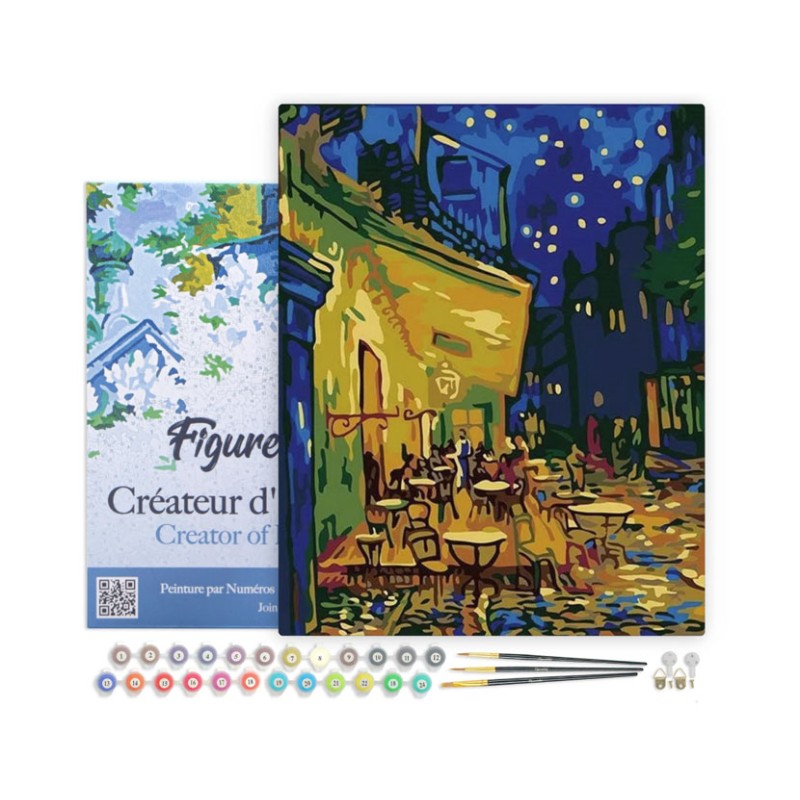 Peinture par numéros sur chassis 40x50cm - Van Gogh café