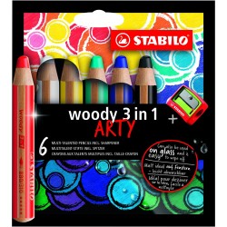 Etui de crayons multi-talents Woody 3 en 1 Arty