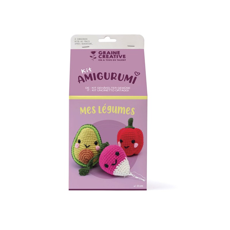 Kit crochet Amigurumi - Mes légumes