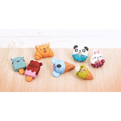 Mallette Kawaii Yummy Family en pâte polymère Fimo