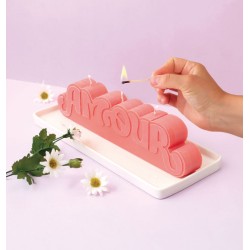 Moule à bougies thermoforme - Amour