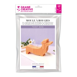 Moule à bougies thermoforme - Teckel dandy