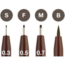 Set de 4 feutres sépia Pitt Artist Pen