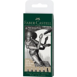 Set de feutres noirs Pitt Artist Pen