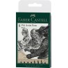 Set de feutres noirs Pitt Artist Pen