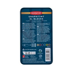 Boite métal de 6 craies XL Block Graphitint