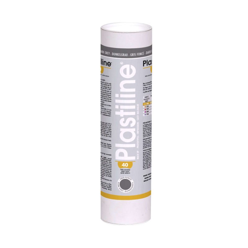 Pâte à modeler Plastiline - Gris foncé
