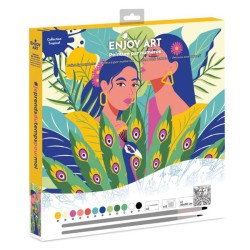 Peinture par numéros 30x30cm - Tropical eden
