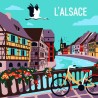 Peinture par numéros 30x30cm - Balade Alsace