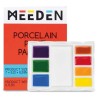 Palette rectangle en porcelaine 8 compartiments Meeden