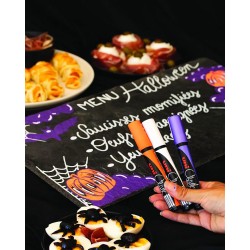 Set 4 marqueurs craie Chalk pointe moyenne - Halloween