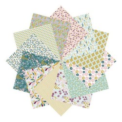 Pochette papier Origami Gold 70 g/m², 36 fls 12x12 cm