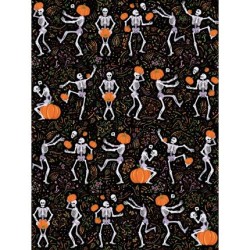 Pochette Décopatch Squelettes édition limitée, 4 feuilles 30x40 cm assorties