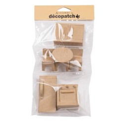 Set de 6 miniatures Cuisine en papier mâché
